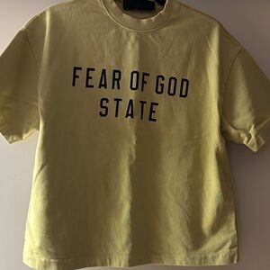 Fear of God Kids Graphic Yellow Tee